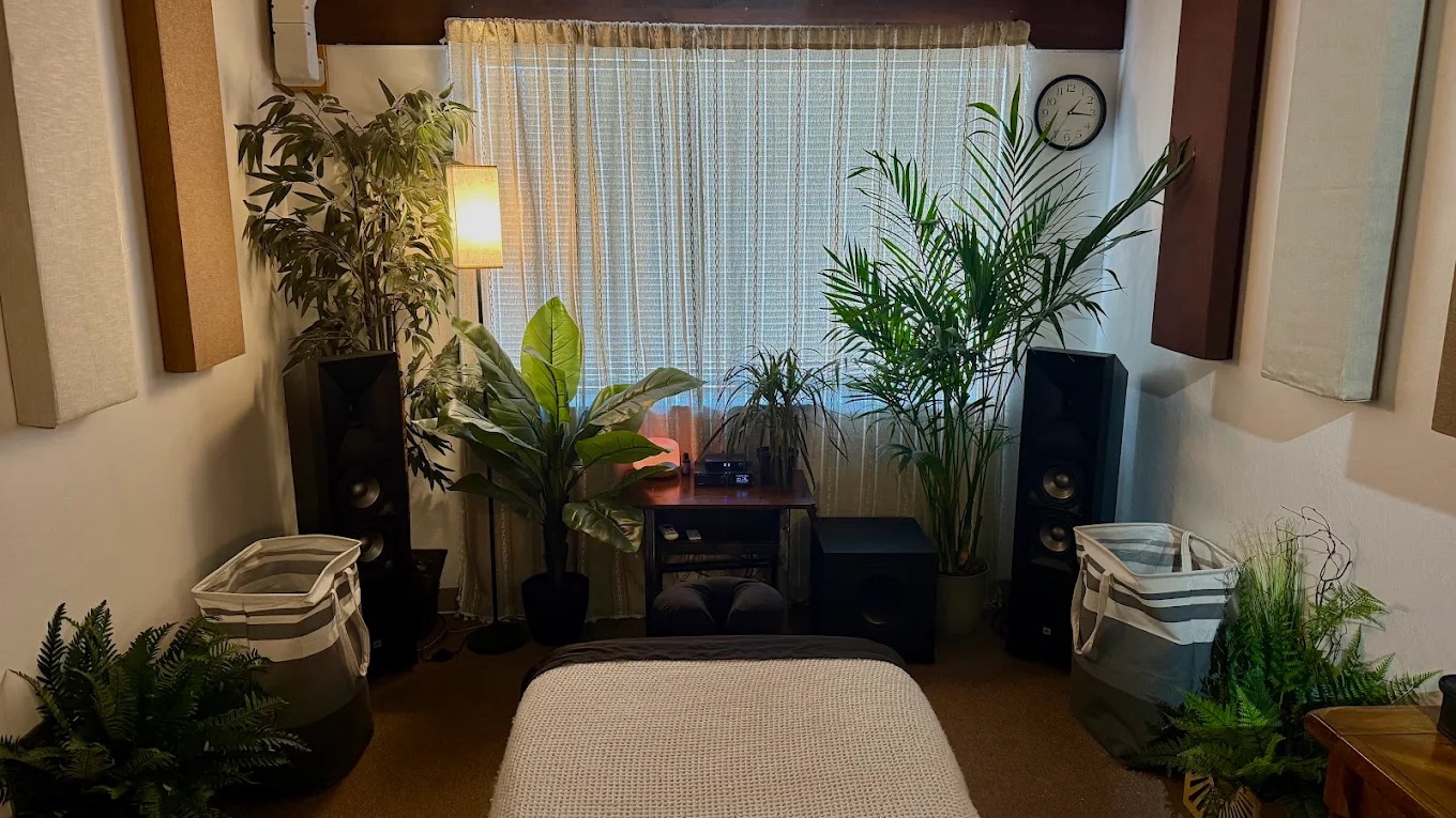 Andrew Shirk's massage studio in Redding, CA